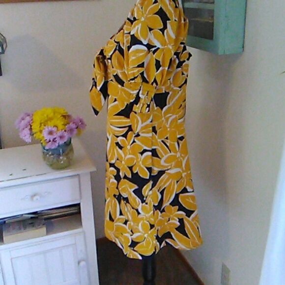 Who What Wear Linen Blend Dress - Picture 5 of 11